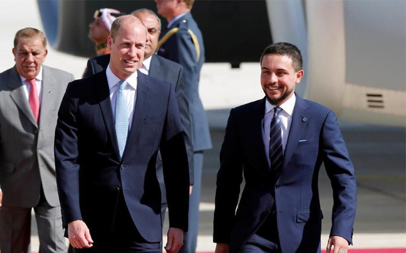 Kunjungi Timur Tengah, Pangeran William Akrab dengan Pangeran Hussein dari Yordania